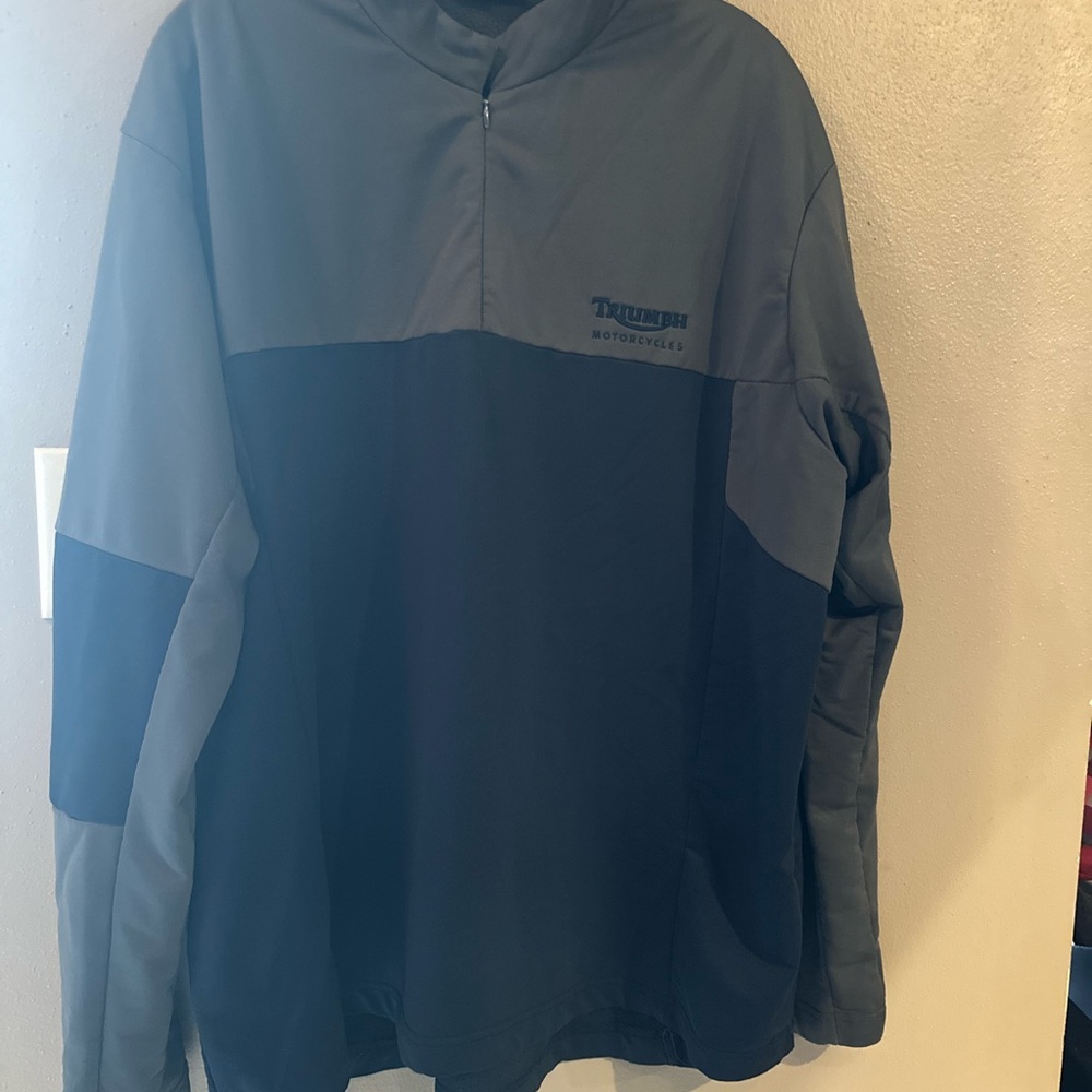 Triumph Men's Black and Gray Jacket